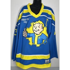 Fallout Vault Boy Hockey Jersey BoxLunch Exclusive Size XL